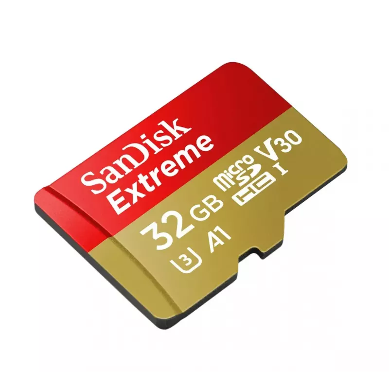 WESTERN DIGITAL SanDisk micro SDXC Extreme 32GB (A1/ V30/ U3/ UHS-I/ Cl.10/ R100/ W60) + adapter action-kaamerale