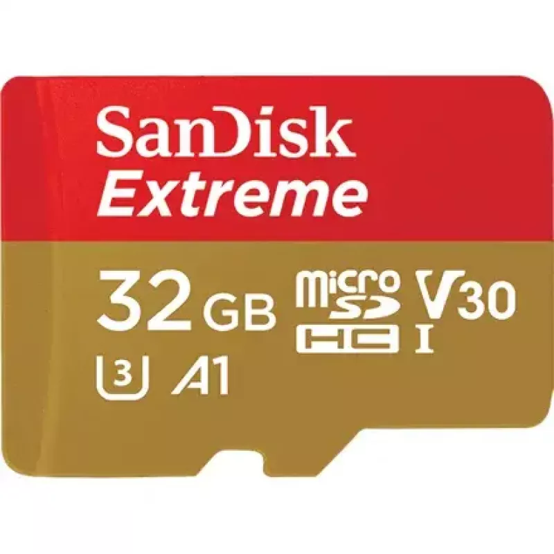 WESTERN DIGITAL SanDisk micro SDXC Extreme 32GB (A1/ V30/ U3/ UHS-I/ Cl.10/ R100/ W60) + adapter action-kaamerale