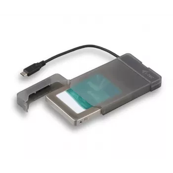 i-tec MySafe USB-C 3.1 Gen. 2 easy, HDD/SSD korpus, 2,5-tolline, Serial ATA, Serial ATA II, Serial ATA III, 10 Gbit/s, USB-ühenduvus, must