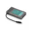 i-tec MySafe USB-C 3.1 Gen. 2 easy, HDD/SSD korpus, 2,5-tolline, Serial ATA, Serial ATA II, Serial ATA III, 10 Gbit/s, USB-ühenduvus, must