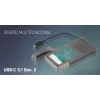 i-tec MySafe USB-C 3.1 Gen. 2 easy, HDD/SSD korpus, 2,5-tolline, Serial ATA, Serial ATA II, Serial ATA III, 10 Gbit/s, USB-ühenduvus, must
