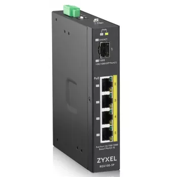 Zyxel RGS100-5P Haldamata L2 Gigabit Ethernet (10/100/1000) Power over Ethernet (PoE) Must