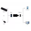 USB graafikaadapter Gembird A-USB3-CMAF-01 — USB USB-C USB-le (USB 2.0 / 3.2 Gen 1), kompaktne must