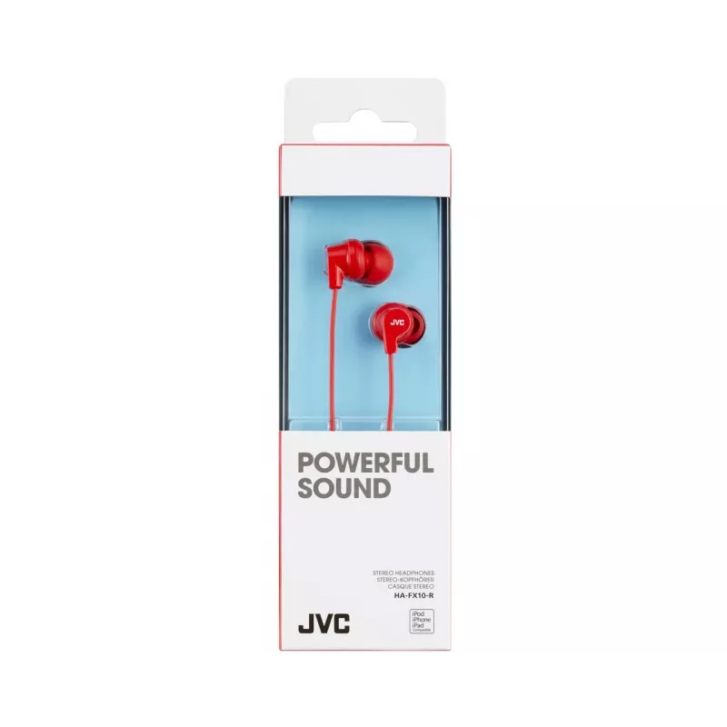 JVC HA-FX10-R-E Värvilised kõrvapealsed kõrvaklapid