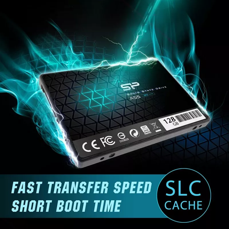 SILICON POWER SSD - A55 - 128GB - 2,5 tolli - SATA III SLC