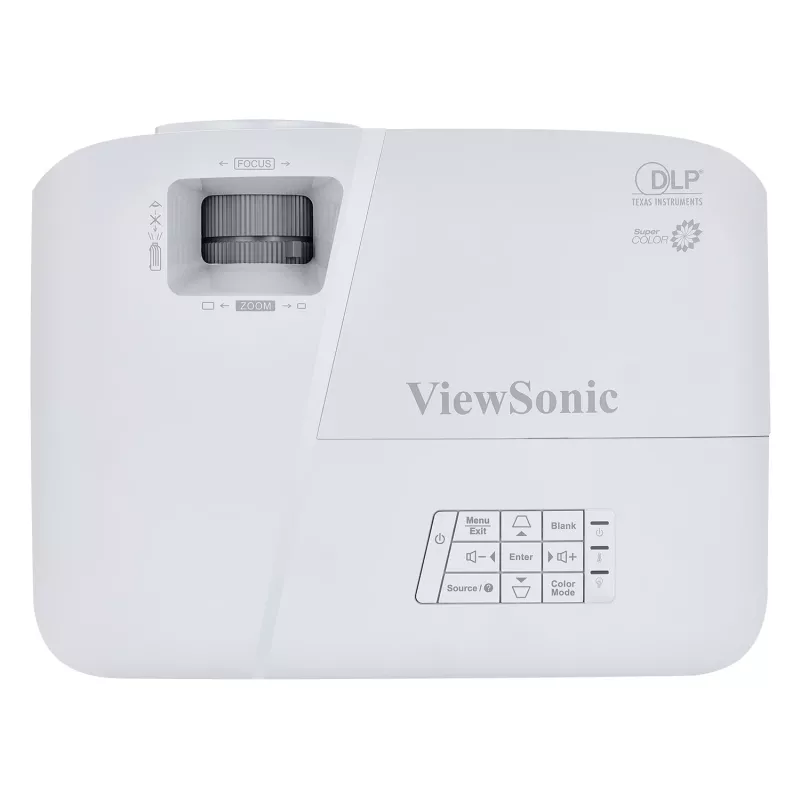 Viewsonic PA503S andmeprojektor Standardse heitega projektor 3600 ANSI luumenit DLP SVGA (800x600) Hall, Valge