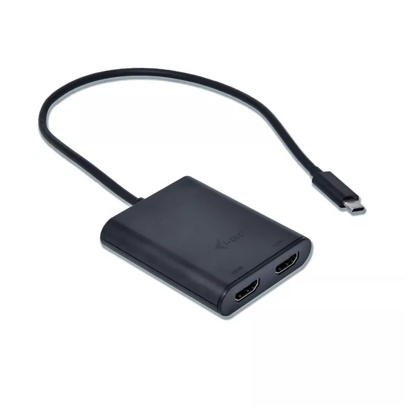 i-tec USB-C 3.1 Dual 4K HDMI videoadapter, 3.2 Gen 1 (3.1 Gen 1), USB USB-C, HDMI väljund, 3840 x 2160 pikslit