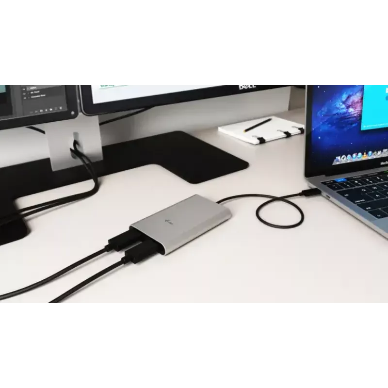 i-tec Thunderbolt 3 Dual DP Video Adapter USB USB-C DisplayPort 1.2a