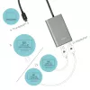 i-tec Thunderbolt 3 Dual DP Video Adapter USB USB-C DisplayPort 1.2a