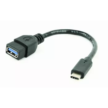USB-kaabel Gembird A-OTG-CMAF3-01, USB‑C to USB‑A, 0,2 m, must