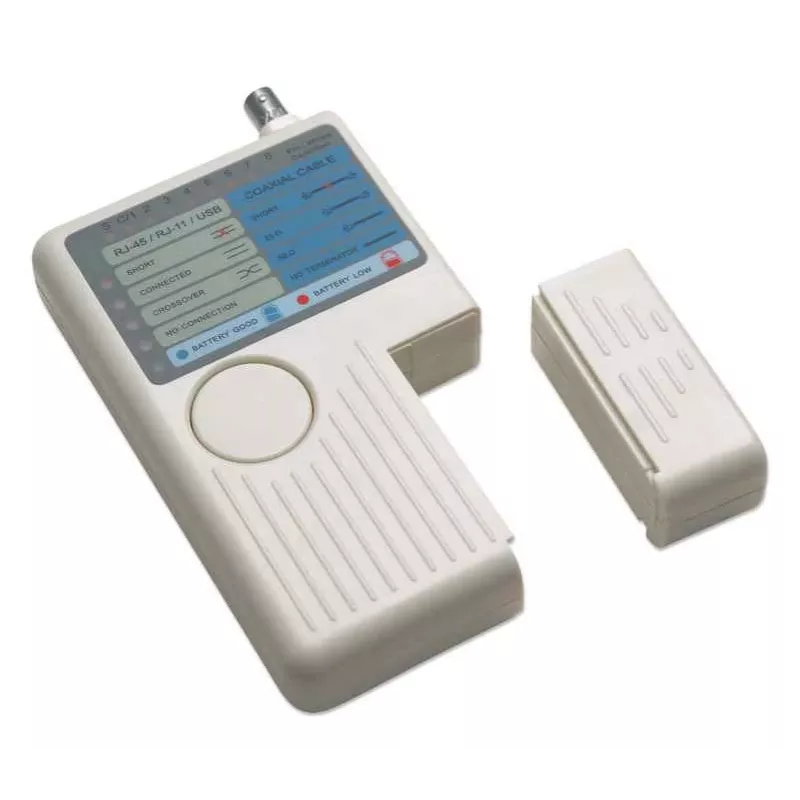 Intellinet 4-in-1 kaabel Tester, RJ-11, RJ-45, USB ja BNC, ühe nupuga test