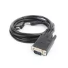 GEMBIRD HDMI VGA-le ja heliadapteri kaabel, ühe pordiga, 3 m, must