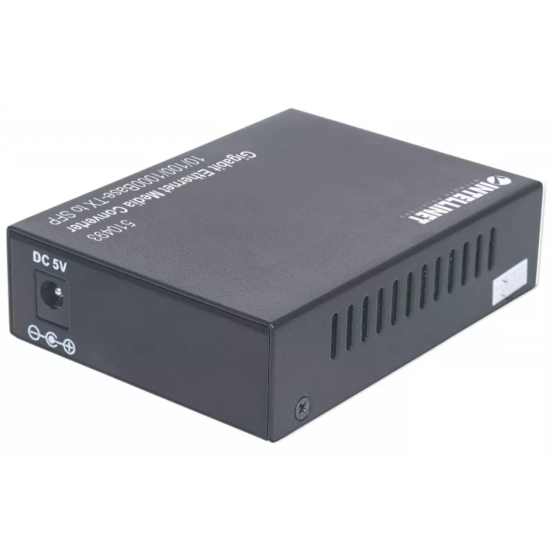 Intellinet Gigabit Ethernet to SFP meediamuundur, 10/100/1000Base-Tx SFP pesasse, tühi