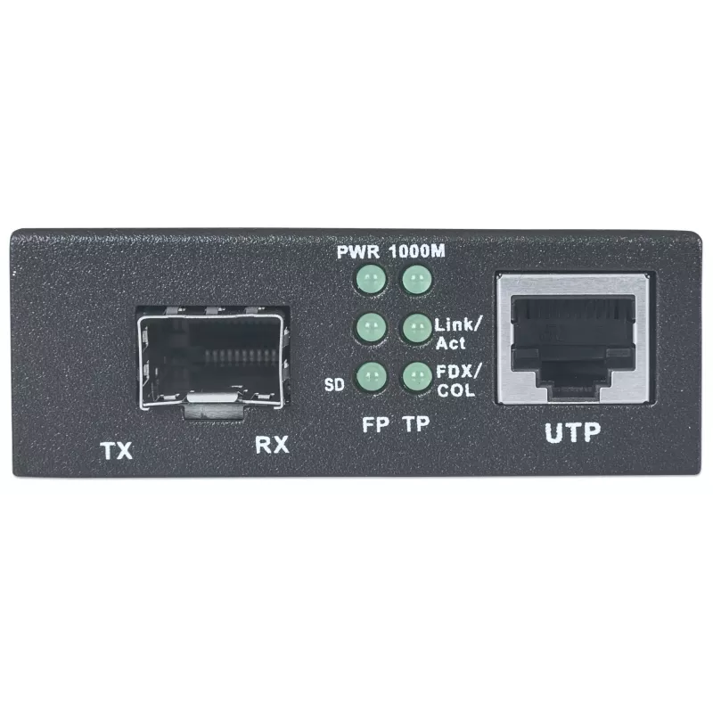 Intellinet Gigabit Ethernet to SFP meediamuundur, 10/100/1000Base-Tx SFP pesasse, tühi