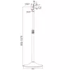 Techly ICA-TR10 reklaamekraani alus 68,6 cm (27 tolli) hõbedane