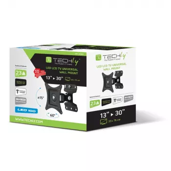Techly 13-30 inch seinakinnitus LED LCD TV-le, täisliigutatav, ICA-LCD 201BK