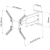 Techly 23-55 Universal LCD TV Wall Mount Bracket Must” ICA-PLB 136M