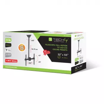 Techly 32-55 Telescopic Ceiling Universal LED TV LCD Support” ICA-CPLB 944S