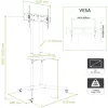 Techly põrandakäru riiulitoega LCD / LED / Plasma 30-65 tolli ICA-TR6