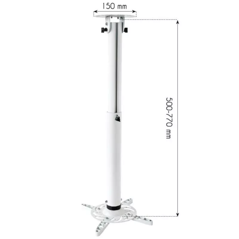 Techly Support Projector Ceiling Extension 500-770 mm Valge ICA-PM 104MW