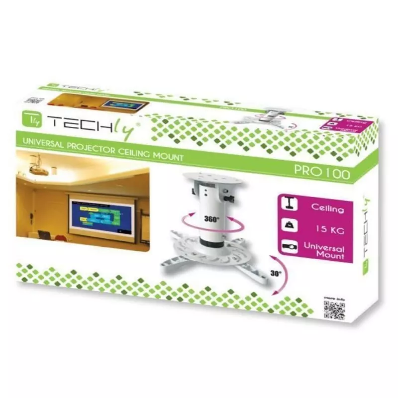 Techly Bracket Universal Projector Ceiling Valge ICA-PM 200WH