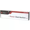 Techly I-CASE STRIP-81UD power distribution unit (PDU) 8 AC outlet(s) 1U Must, Punane