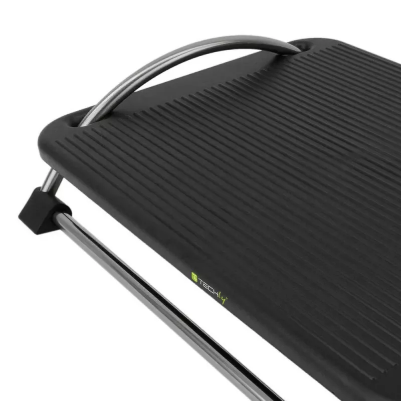 Techly reguleeritav jalatoend ICA-FR 13, must, ABS sünteetika, 430 mm, 280 mm, 1,24 kg
