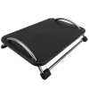 Techly reguleeritav jalatoend ICA-FR 13, must, ABS sünteetika, 430 mm, 280 mm, 1,24 kg