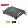 Techly reguleeritav jalatoend ICA-FR 13, must, ABS sünteetika, 430 mm, 280 mm, 1,24 kg