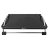Techly reguleeritav jalatoend ICA-FR 13, must, ABS sünteetika, 430 mm, 280 mm, 1,24 kg