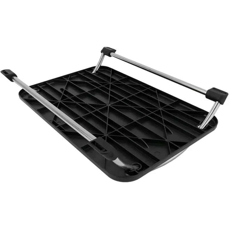 Techly reguleeritav jalatoend ICA-FR 13, must, ABS sünteetika, 430 mm, 280 mm, 1,24 kg