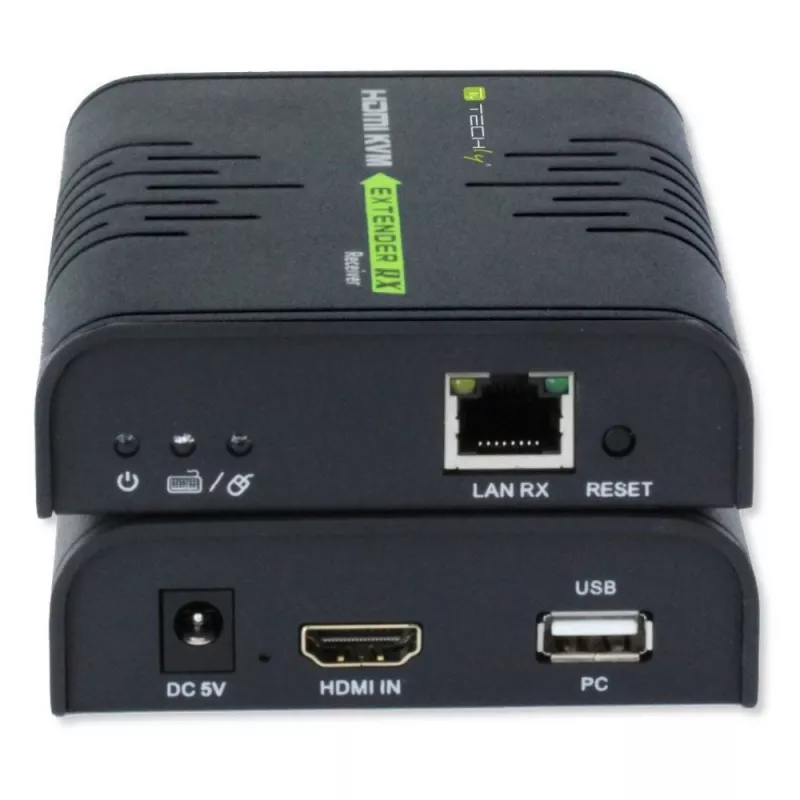 Techly IDATA HDMI-KVM2 KVM-pikendaja Saatja ja vastuvõtja