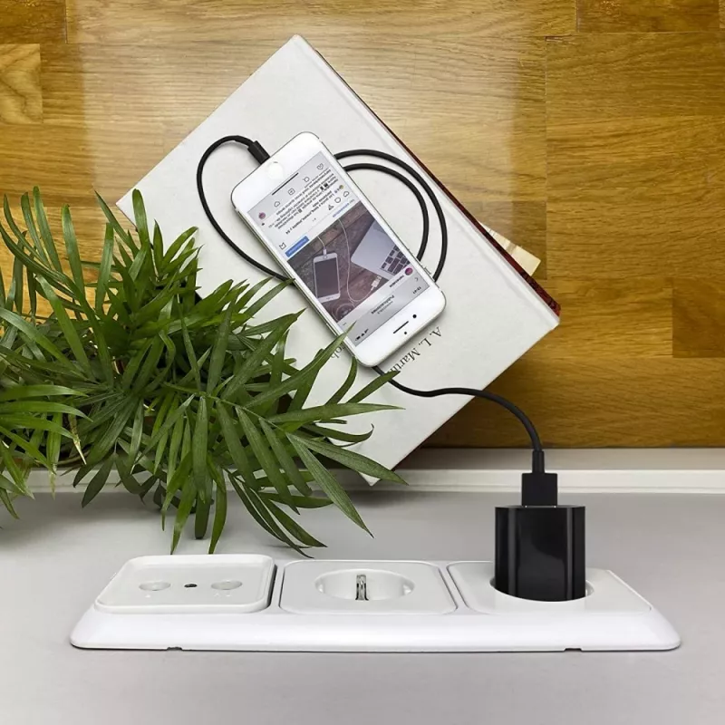 Techly Compact Charger USB 1A European Plug Must