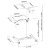 Techly Universal Trolley for Notebook / Projector, Valge ICA-TB TPM-6