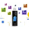 ADATA UV320 USB-mälupulk 128 GB USB Type-A 3.2 Gen 1 (3.1 Gen 1) Must, Sinine