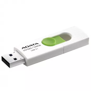 ADATA UV320 USB-mälupulk 128 GB USB Type-A 3.2 Gen 1 (3.1 Gen 1) Roheline, Valge