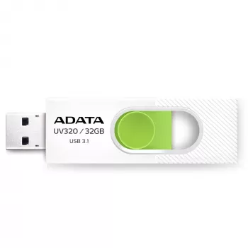 ADATA UV320 USB-mälupulk 32 GB USB Type-A 3.2 Gen 1 (3.1 Gen 1) Roheline, Valge