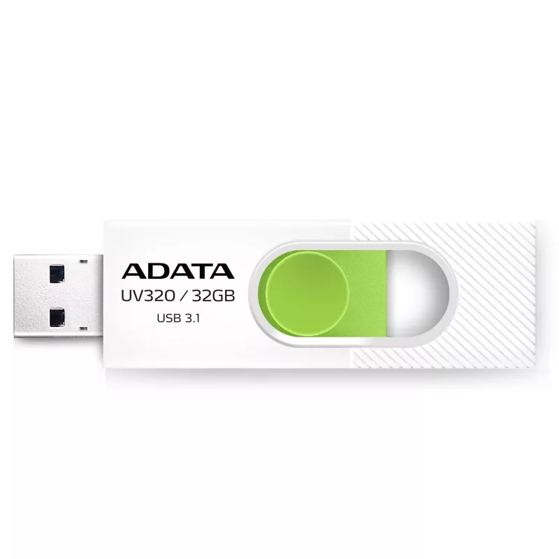 ADATA UV320 USB-mälupulk 32 GB USB Type-A 3.2 Gen 1 (3.1 Gen 1) Roheline, Valge