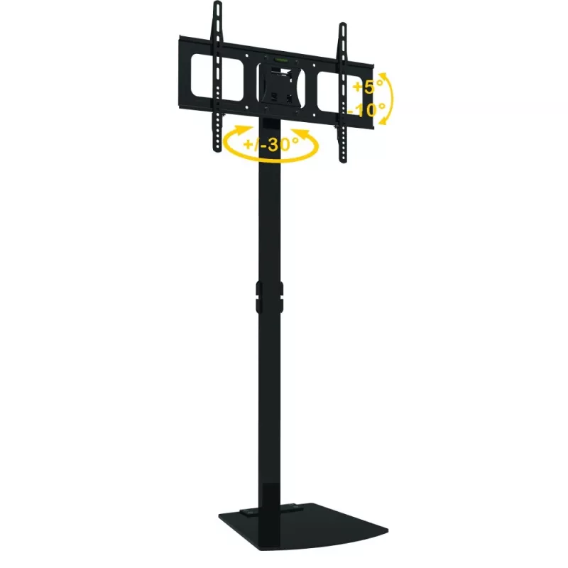 Techly ICA-TR12 TV-kinnitus/post 177,8 cm (70 tolli) Must