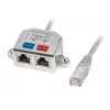 LANBERG adapter LAN RJ45/2x RJ45 FTP jaotur AD-0026-S