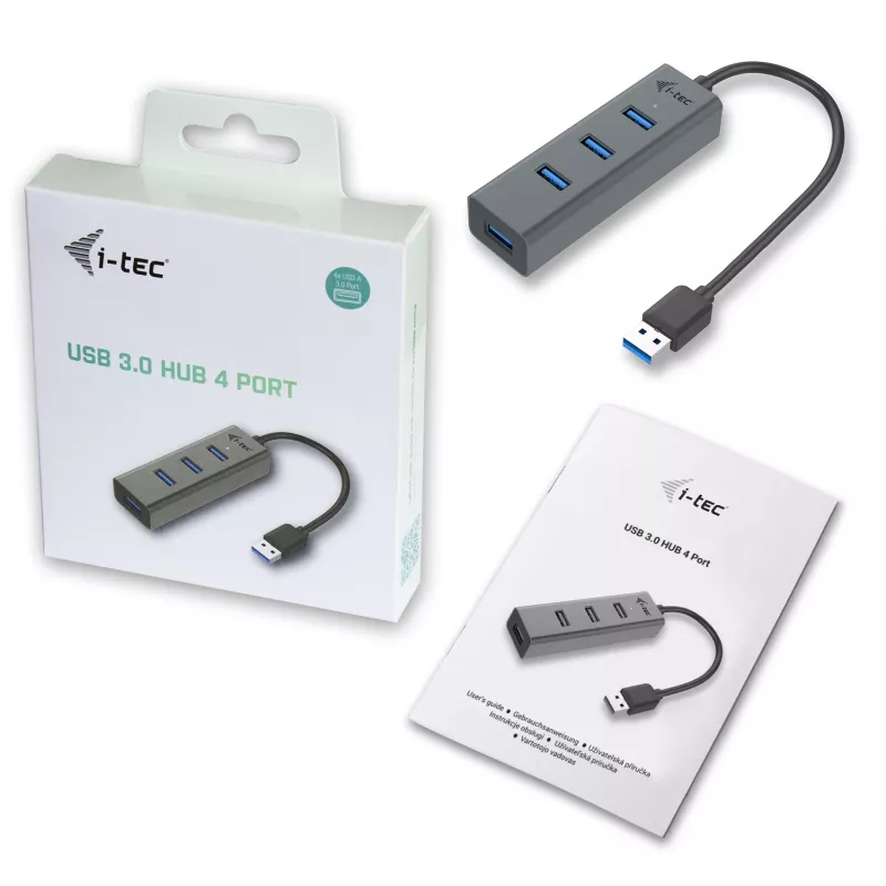 USB-jaotur i-tec Metal USB 3.0 HUB 4 Port