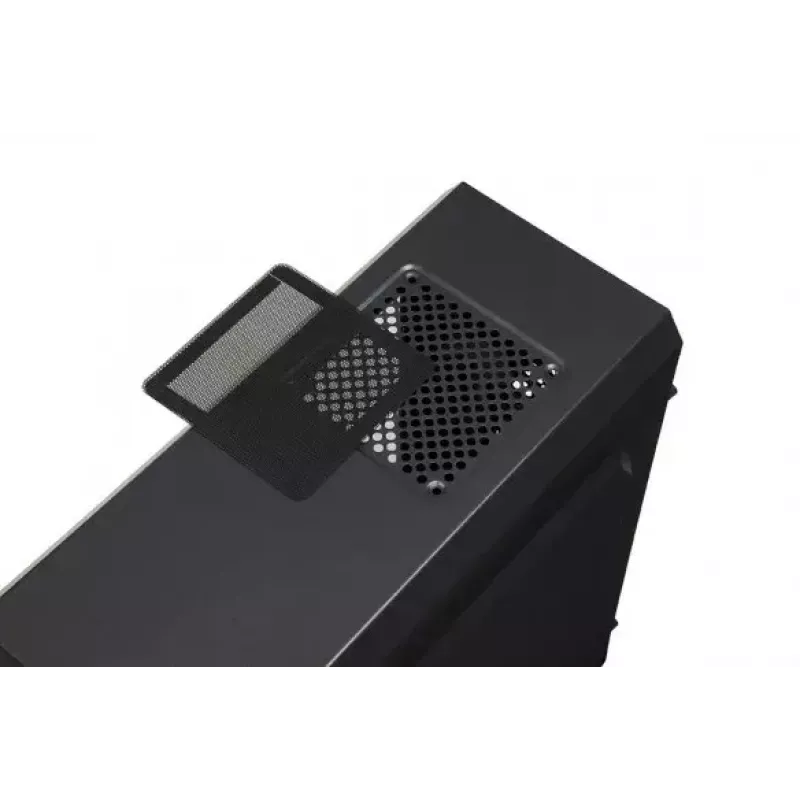 iBox Orcus X14 Midi Tower arvutikorpus, ATX/Micro ATX/ITX, külgaken, 2x 120 mm punase taustvalgusega ventilaatorit, 3x 3,5 tolli, 2x 2,5 tolli, 1x 5,25 tolli sektsioonid, USB 3.0, must