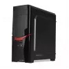 iBox Orcus X14 Midi Tower arvutikorpus, ATX/Micro ATX/ITX, külgaken, 2x 120 mm punase taustvalgusega ventilaatorit, 3x 3,5 tolli, 2x 2,5 tolli, 1x 5,25 tolli sektsioonid, USB 3.0, must