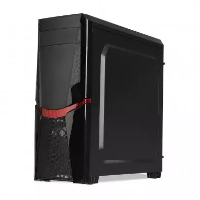 iBox Orcus X14 Midi Tower arvutikorpus, ATX/Micro ATX/ITX, külgaken, 2x 120 mm punase taustvalgusega ventilaatorit, 3x 3,5 tolli, 2x 2,5 tolli, 1x 5,25 tolli sektsioonid, USB 3.0, must