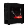 iBox Orcus X14 Midi Tower arvutikorpus, ATX/Micro ATX/ITX, külgaken, 2x 120 mm punase taustvalgusega ventilaatorit, 3x 3,5 tolli, 2x 2,5 tolli, 1x 5,25 tolli sektsioonid, USB 3.0, must