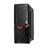 iBox Orcus X14 Midi Tower arvutikorpus, ATX/Micro ATX/ITX, külgaken, 2x 120 mm punase taustvalgusega ventilaatorit, 3x 3,5 tolli, 2x 2,5 tolli, 1x 5,25 tolli sektsioonid, USB 3.0, must