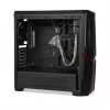 iBox Orcus X14 Midi Tower arvutikorpus, ATX/Micro ATX/ITX, külgaken, 2x 120 mm punase taustvalgusega ventilaatorit, 3x 3,5 tolli, 2x 2,5 tolli, 1x 5,25 tolli sektsioonid, USB 3.0, must