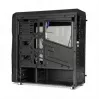 iBox Orcus X14 Midi Tower arvutikorpus, ATX/Micro ATX/ITX, külgaken, 2x 120 mm punase taustvalgusega ventilaatorit, 3x 3,5 tolli, 2x 2,5 tolli, 1x 5,25 tolli sektsioonid, USB 3.0, must