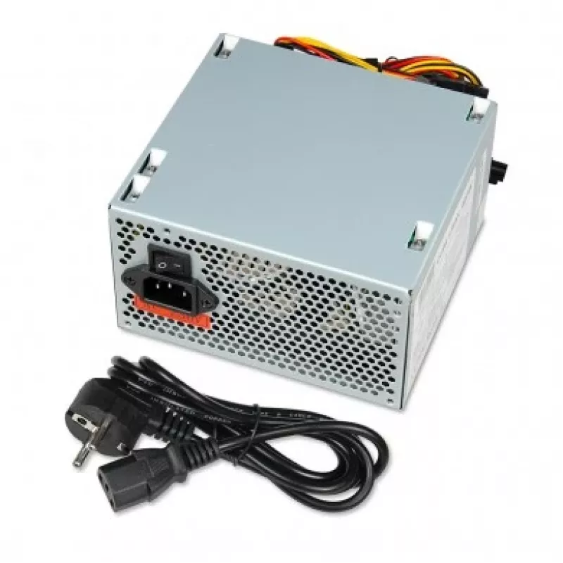 Toiteplokk ATX IBOX CUBE II 400 W — 20+4 pin, 120 mm ventilaator, hõbedane