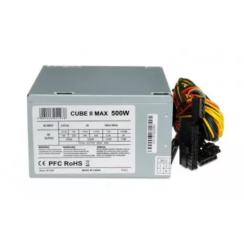 IBOX Cube Ii toiteplokk Unit 500 W 20+4 Pin ATX ATX Hõbedane